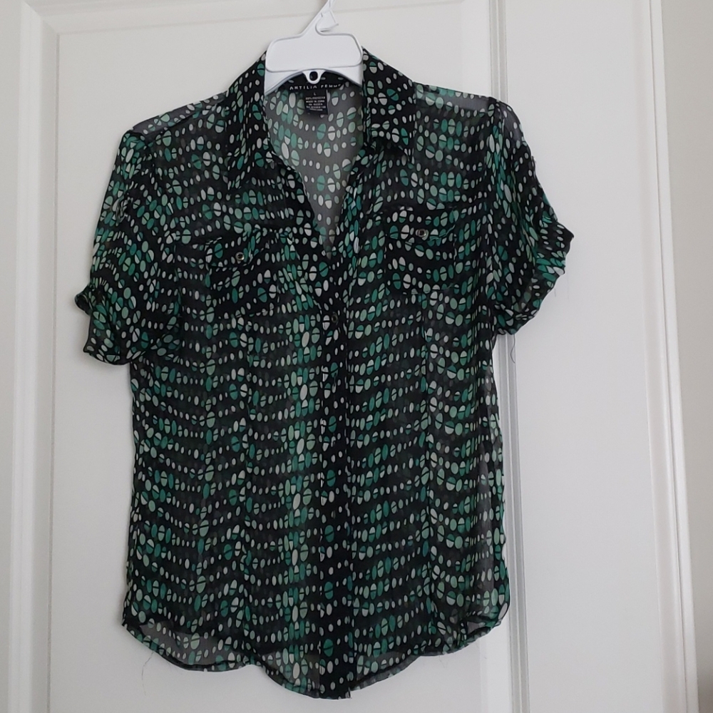 Antilla Femme oval print shirt